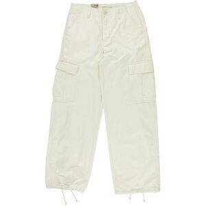 Levi's Womens 94 Baggy Straight Leg Cargo Casual Pants, Off-White, 27, DM